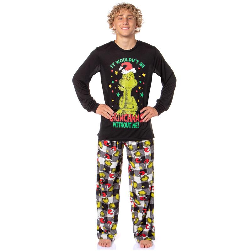 Dr Seuss Pajamas The Grinch Who Stole Christmas Holiday  Family Pajama Set