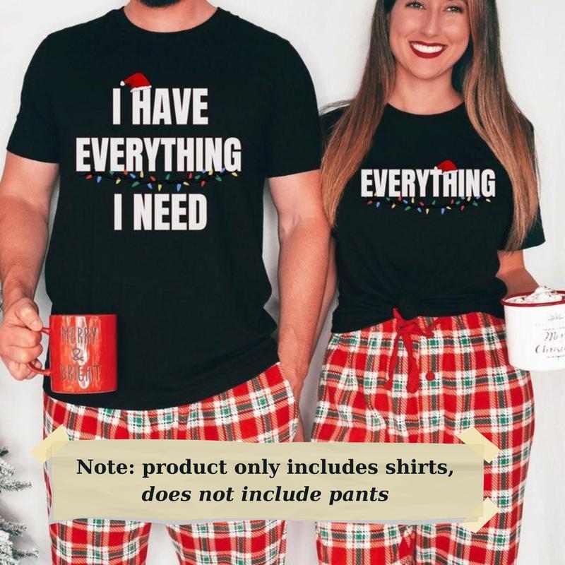 Funny Couples Shirts for Christmas, Couples Christmas Tees,Couples Pajamas, Funny Christmas Shirts, Matching Xmas TShirts, Xmas Party Shirts