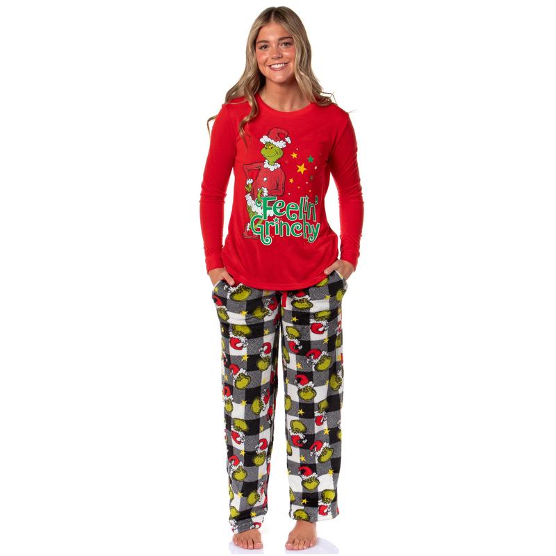 Dr Seuss Pajamas The Grinch Who Stole Christmas Holiday  Family Pajama Set