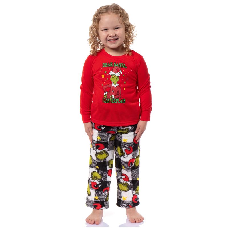 Dr Seuss Pajamas The Grinch Who Stole Christmas Holiday  Family Pajama Set