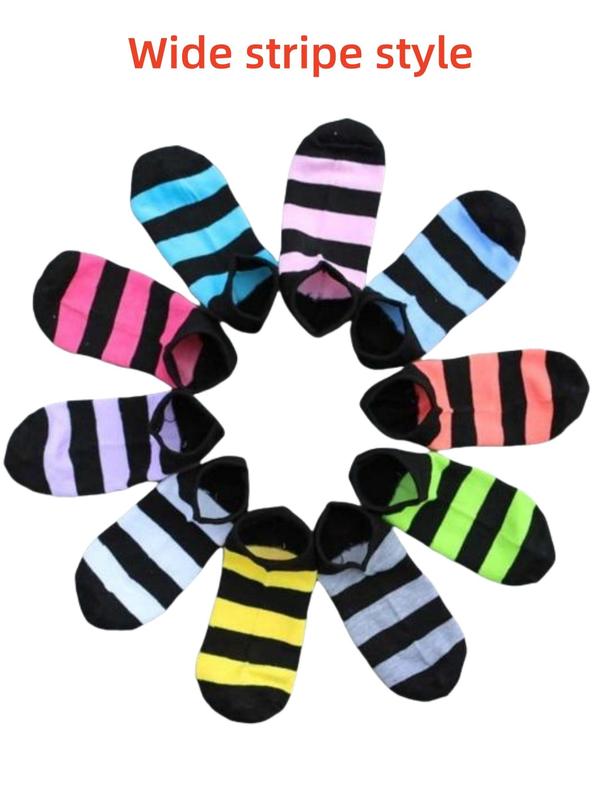 Women's Random Color Printed Ankle Socks, Casual Comfortable Breathable Socks for Daily Wear, Women's Socks for All Seasons.