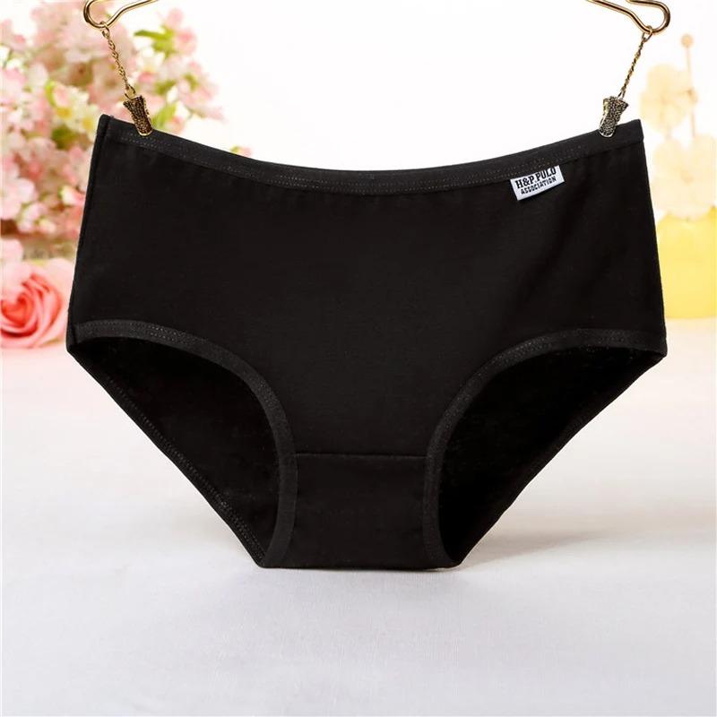 7Pcs Lot Plus Size Underwear Women's Panties Cotton Girl Brief Sexy Lingeries Shorts Underpant Solid Panty Female Intimate M-4XL