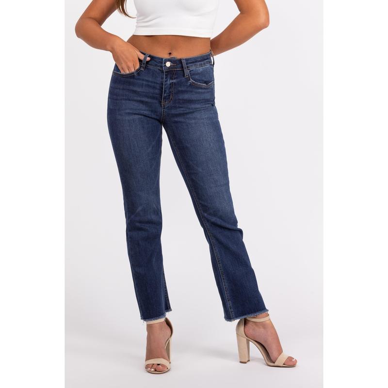 Keep Trying from Lovervet: Mid-Rise Kick Flare Denim