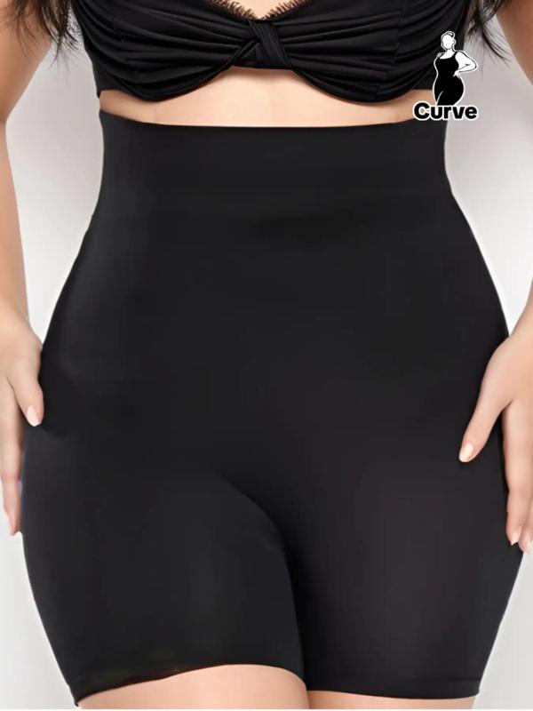 Plus Size High Waist Shapewear Shorts, Seamless Slimming Shaper Underwear for Women, Tummy Control Butt Lifting Shapewear Bottoms for Daily Wear