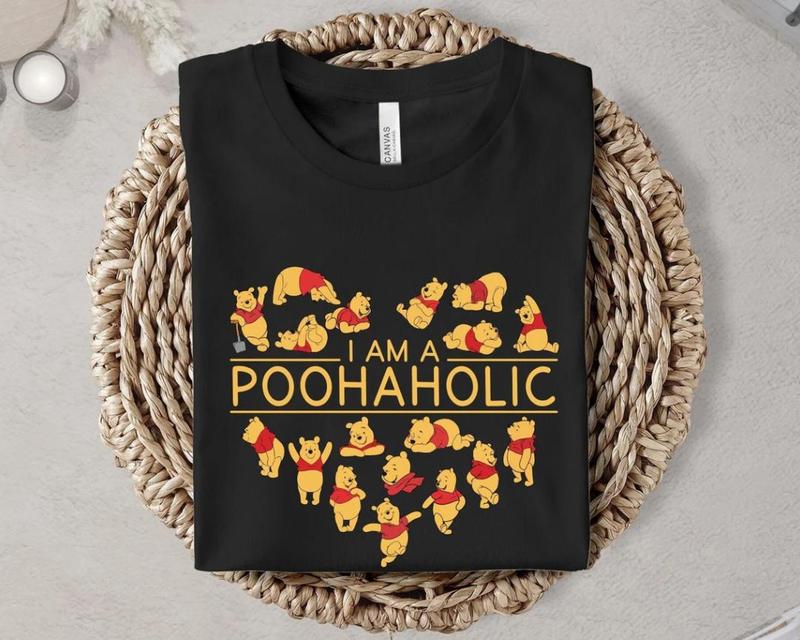 I Am A Poohaholic Shirt Winnie Pooh Shirt Pooh Bear Shirt Family Matching Tee Cool Gift #Ideas Men Women 3333 Clothing