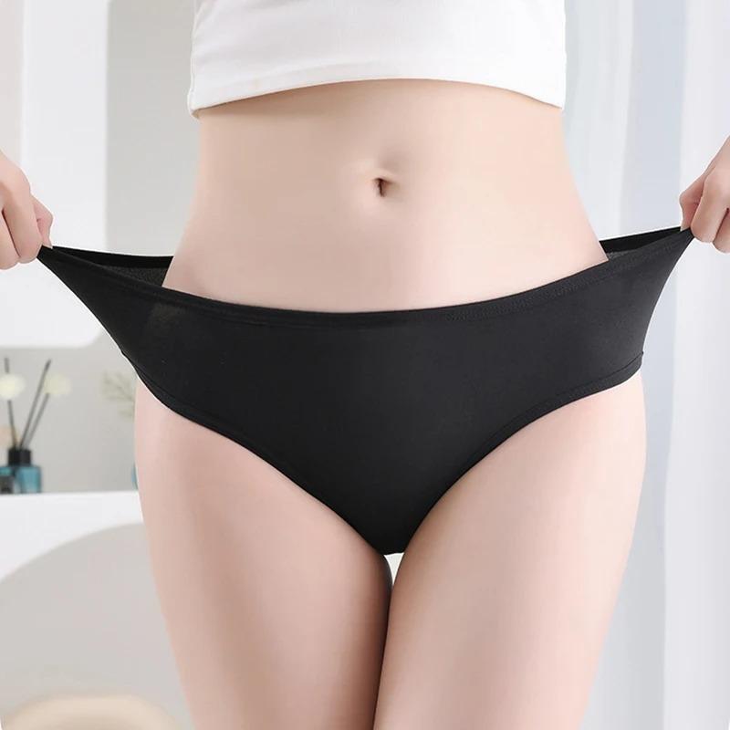 7Pcs Lot Plus Size Underwear Women's Panties Cotton Girl Brief Sexy Lingeries Shorts Underpant Solid Panty Female Intimate M-4XL