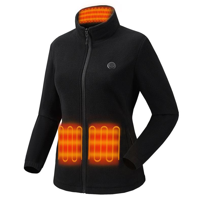 Thermal Clothing Chic Plush Design for Winter Adventures Womens Heated Fleece Jacket UltraWarm  Rechargeable