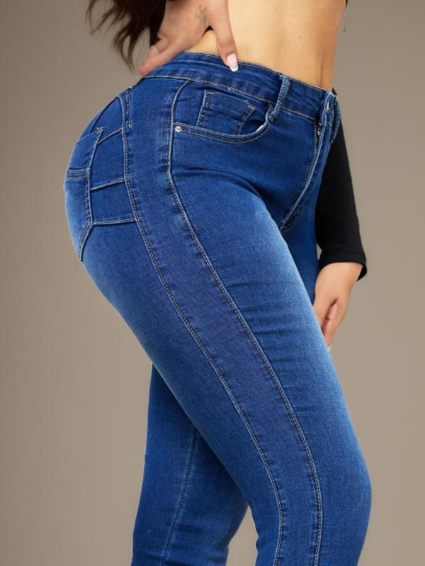 2024 New Fashion Butt-lifting Sexy Skinny Jeans, High-stretch Slim Fitted Comfortable Denim Pants, Women's Denim Jeans & Clothing Womenswear Bottom