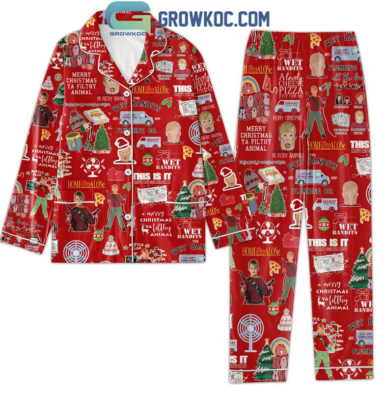 Home Alone Merry Christmas Pajamas Set, Christmas Pajamas Set, Christmas Family Pajamas Set