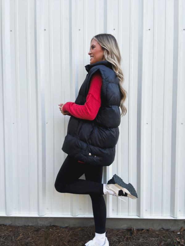 Oversized Puffer Vest II Black