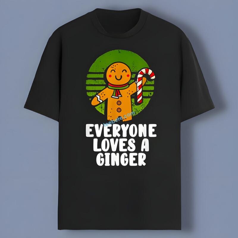 Everyone Loves A Ginger Gingerbread Man Xmas Family Shirt