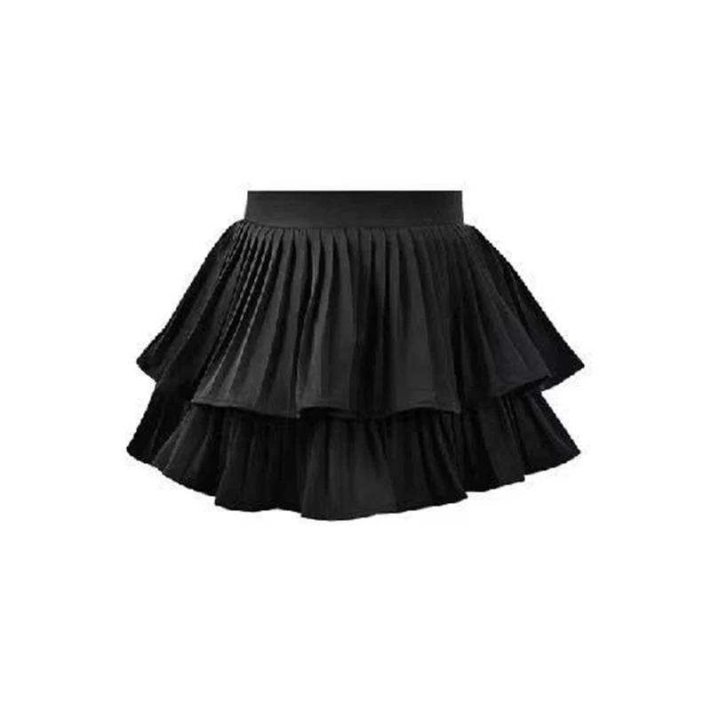 Korean Pleated Skirt Women Sweet Sexy Cake Ball Gown Summer Fashion Chic Solid Dress Pretty Style Jk Harajuku Ruffles Clothes Womenswear Bottoms Comfort Palda Gamis Basic Minimalist Short