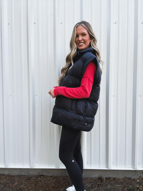 Oversized Puffer Vest II Black