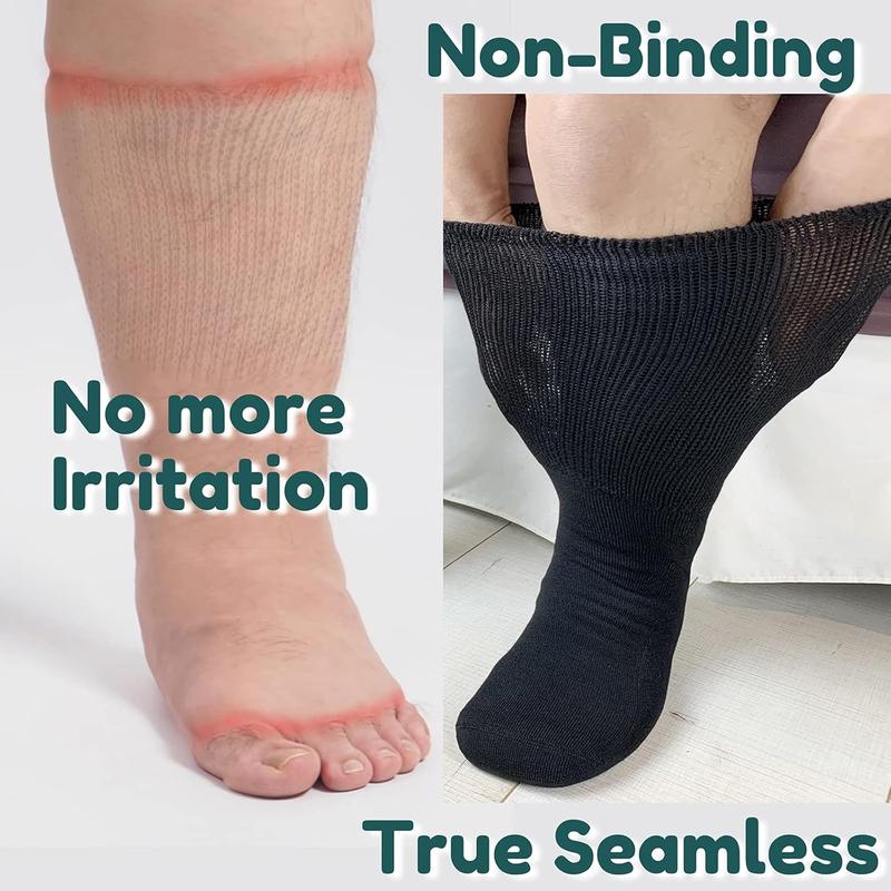 Extra Wide Socks for Swollen Feet Soft Stretch to 30