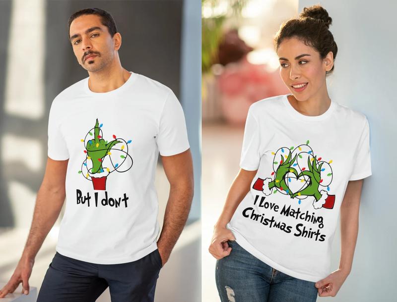 Matching Christmas T-shirt ,Christmas Couple shirts,Matching Funny Christmas Couple Adult Christmas,Chest Nuts shirts,Cricut T-shirt