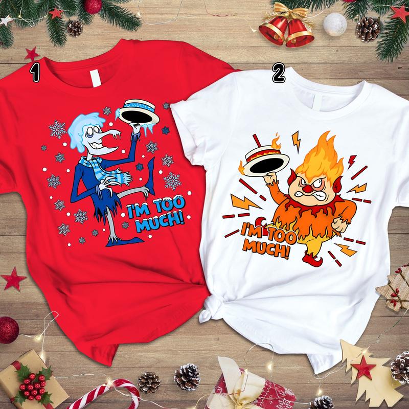 Miser Brothers Matching Shirt, Miser Brothers Shirts, Heat and Snow, Heat Miser, Snow Miser Shirt, Christmas Sweatshirt, Miser Brothers Xmas, Couple Christmas Shirts, Sibling Shirts, Funny Christmas, Year Without Santa