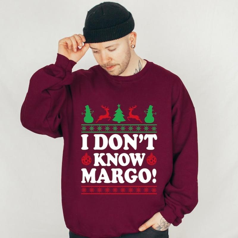 Christmas Vacation Todd And Margo Sweatshirt, Why's The Carpet Wet Todd, I Don't Know Margo, Couple Christmas Shirts, Matching Christmas Shirts