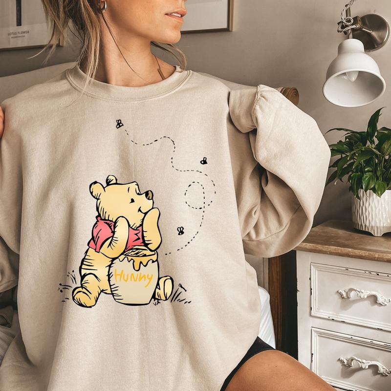 Vintage Pooh Shirt, Minimal #DisneyyWinnie Pooh T-Shirt,   Trip Sweatshirt,   Family Matching Tee 6WWBN