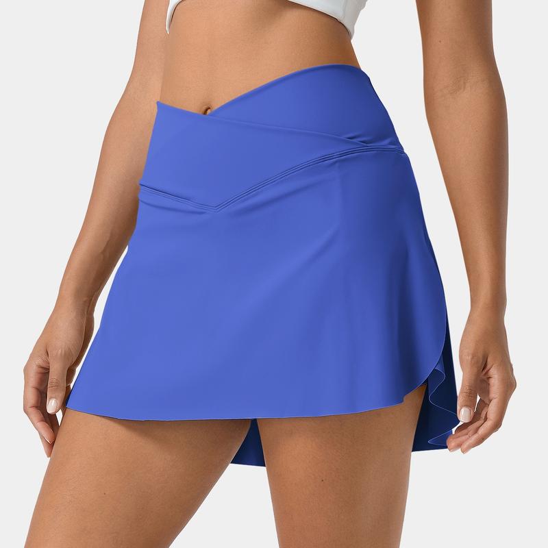 Halara Everyday Softlyzero Airy Crossover 2-in-1 Side Pocket Mini Pickleball Skirt-Lucid-UPF50+