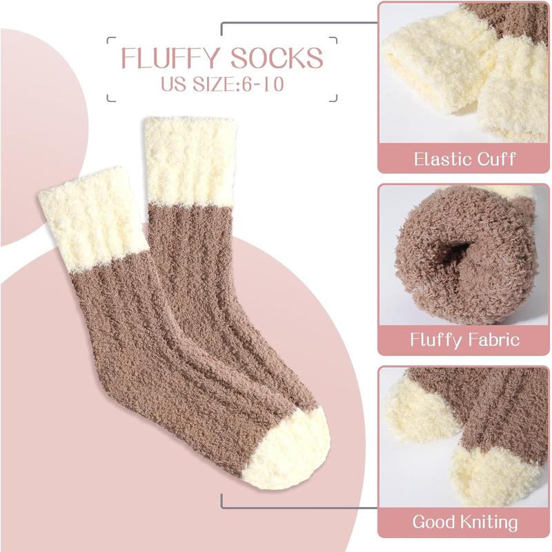 Fuzzy Socks for Women - Fluffy Socks Women, Cozy Socks Slipper Socks for Women, Thick Super Warm Fluffy Socks