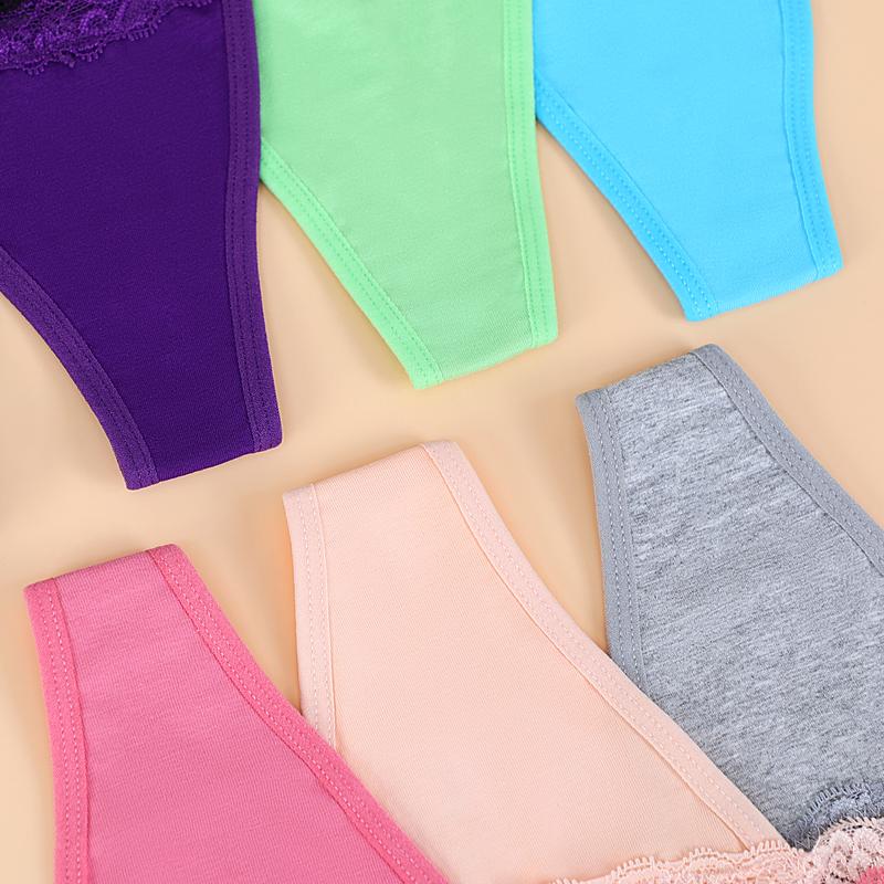 Women's  Decor Lace Trim Thong,hand wash multicolor panties,Casual Comfy Breathable  for Daily  Wear,Underwear for women,Ladies Underwear for All Seasons