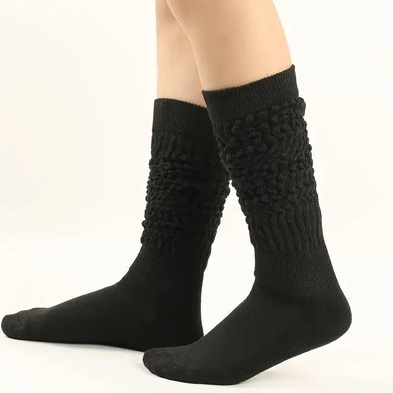 Random Color Women's Solid Color Ankle Socks, 3 Pairs Soft Comfortable Breathable Socks for Fall & Winter, Women's Socks for Daily Wear