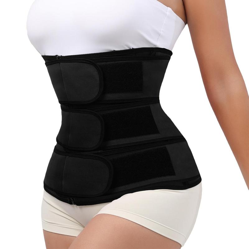 Waist Trainer Belt with Zipper, Summer Sweat Belly Belt, Sports Fitness Accessories Workout Equipment for Home Gym, Gym Accessories, Gym Gadgets, Tactical Accessories, Clothes for Women