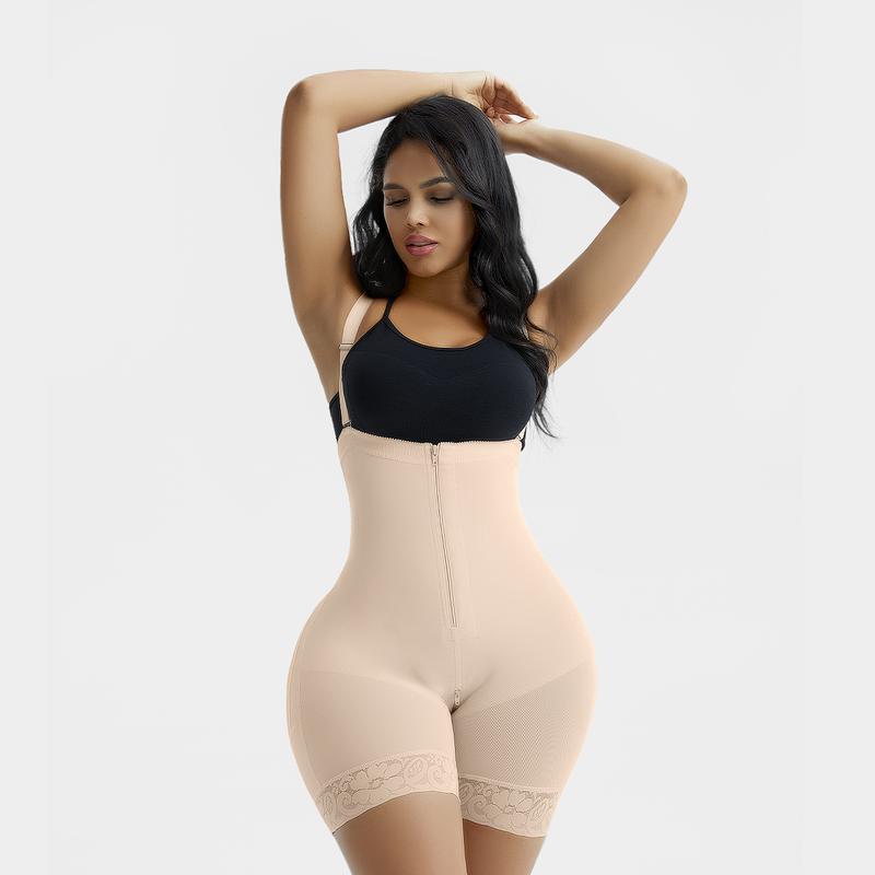 GQF  Zipper Open Bust  High Waist Shapewear7257 [comfort shaping sculpting confidence-boosting belly-control bodysuit and shapewear Womenswear Underwear ] Lady Compression