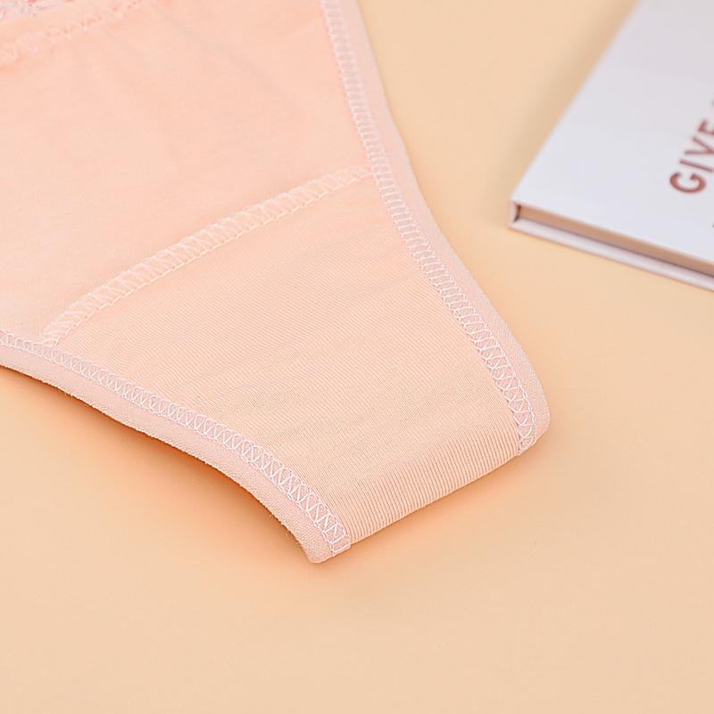 Women's  Decor Lace Trim Thong,hand wash multicolor panties,Casual Comfy Breathable  for Daily  Wear,Underwear for women,Ladies Underwear for All Seasons