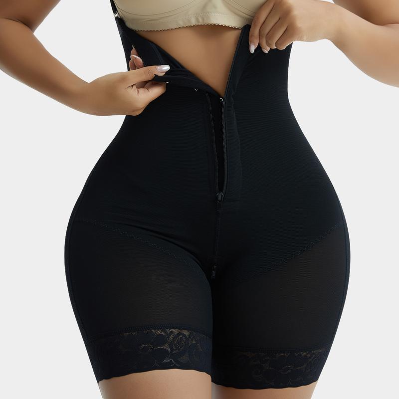 GQF  Zipper Open Bust  High Waist Shapewear7257 [comfort shaping sculpting confidence-boosting belly-control bodysuit and shapewear Womenswear Underwear ] Lady Compression