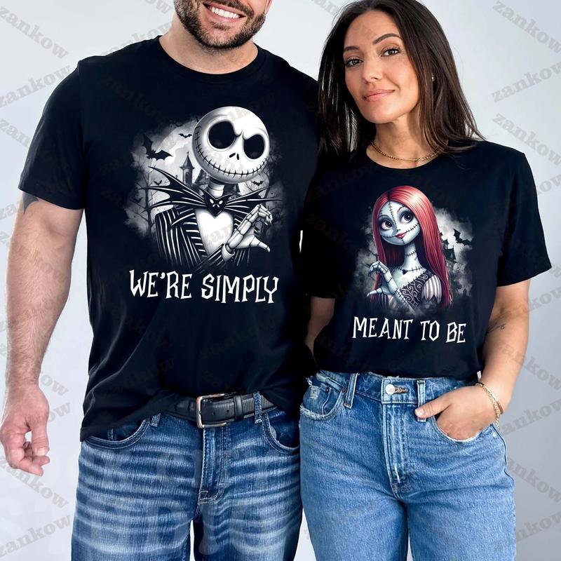 Jack n Sally couple  hoodie || The Nightmare || Halloween Sweatshirt, e Spooky Halloween Shirt, Funny Halloween Shirt, Halloween Gift T-shirts, Crewnecks, Hoodies – Gifts Suitable for Anyone