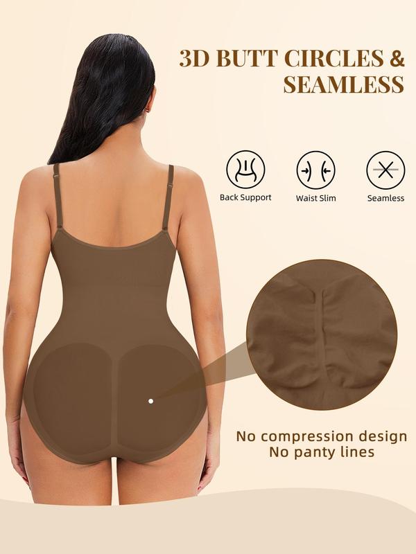 2 3 Count Shapewear Bodysuit for Women Tummy Control Butt Lifting Body Shapewear Adjustable Straps Seamless Underwear Black Friday All Saints' Day Chrismas