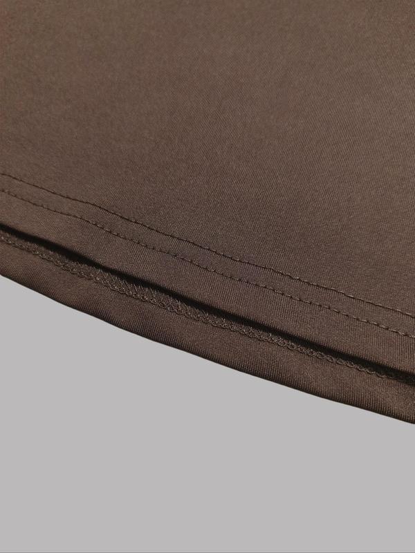 Women's Solid Color Skirt, Casual Comfy Skirt for Daily Wear, Ladies Bottoms for Summer
