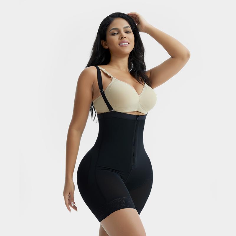 GQF  Zipper Open Bust  High Waist Shapewear7257 [comfort shaping sculpting confidence-boosting belly-control bodysuit and shapewear Womenswear Underwear ] Lady Compression