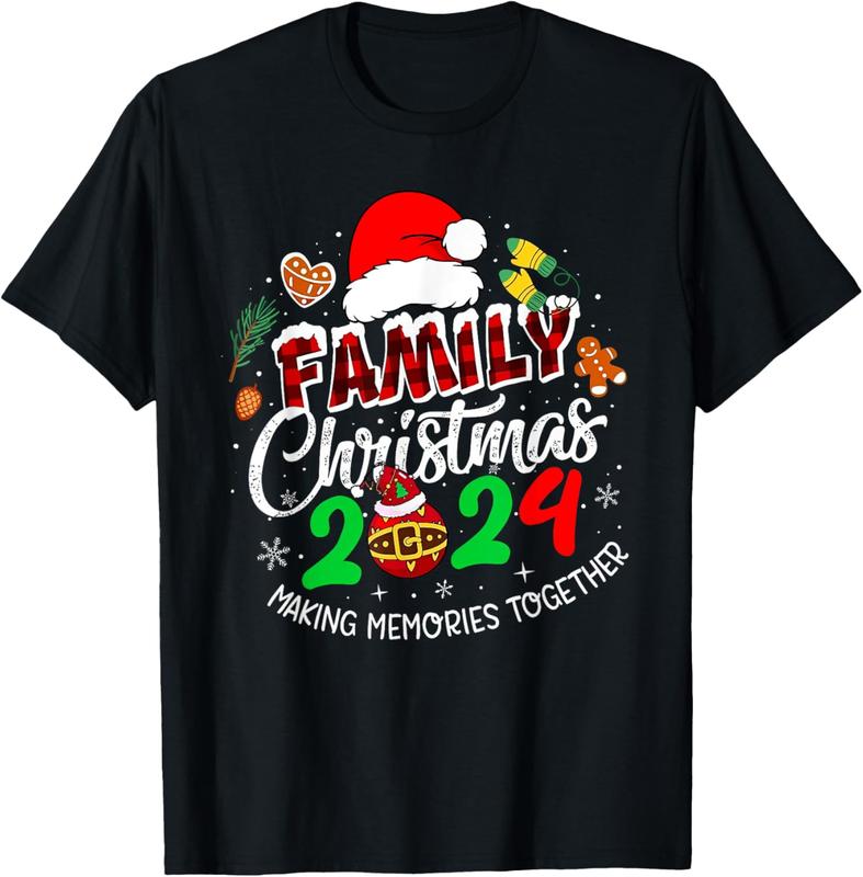 100% Cotton Family Christmas 2024 Matching Xmas Making Memories Together T-Shirt