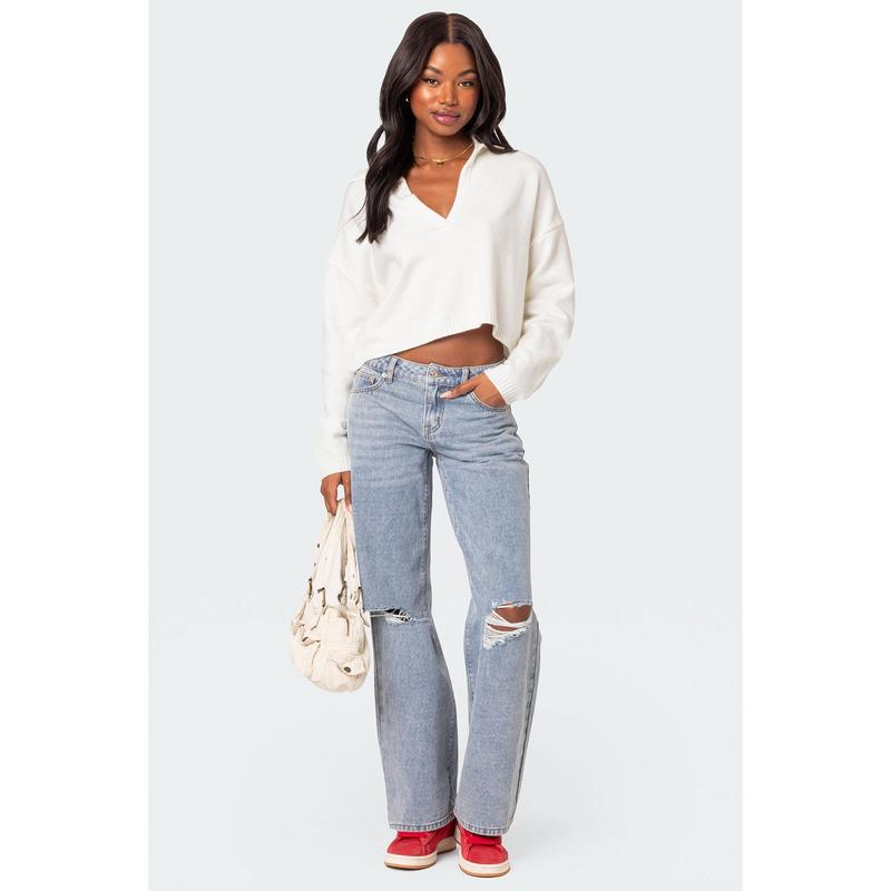 Marcie Oversize Cropped Sweater