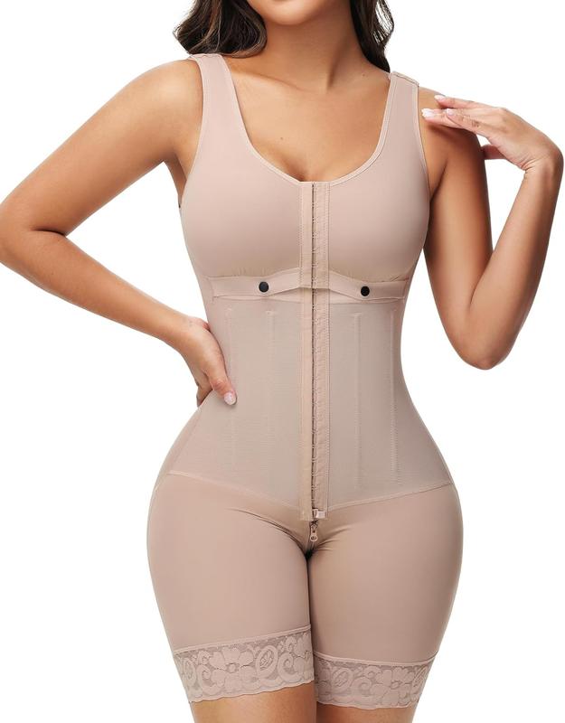 Curvyfaja Women's Chest-Packed Shapewear Bodysuit with Tummy Control and Butt Lift - Fajas, Womenswear open crotch Comfort Hip Basic Minimalist