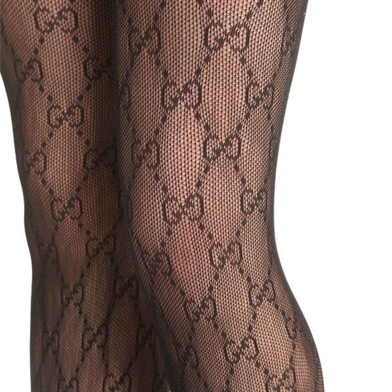 GG Monogram Fishnet Stockings Cotton Cotton Cotton Cotton