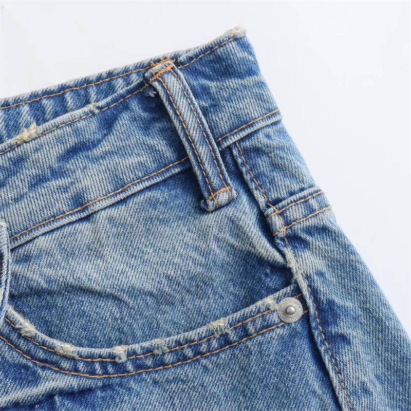 Women's Denim Skirt 2024 New Spring Summer Women's Mini Skirt Fashion Women's Denim Skirt Casual Chic High Street Women's Skirt