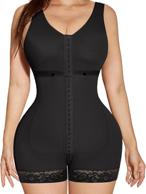 Curvyfaja Women's Chest-Packed Shapewear Bodysuit with Tummy Control and Butt Lift - Fajas, Womenswear open crotch Comfort Hip Basic Minimalist