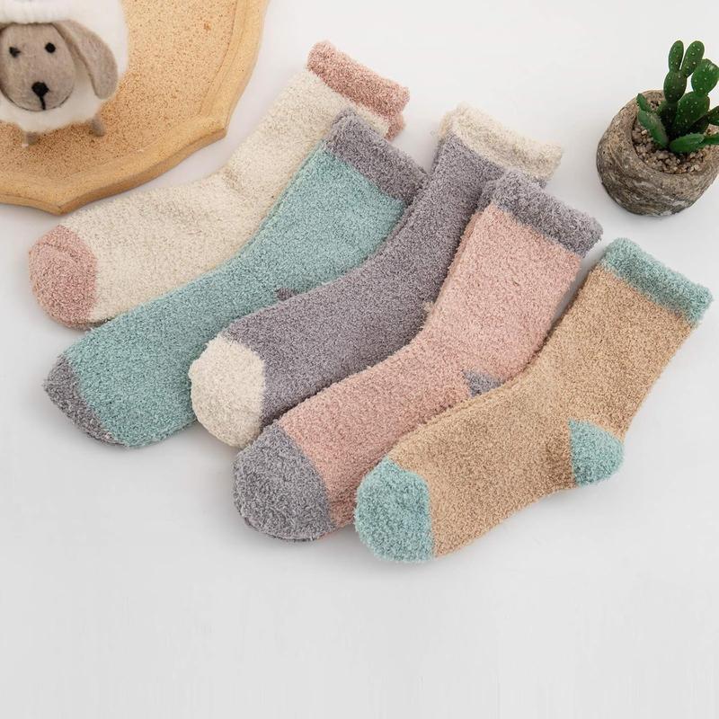 Fuzzy Socks Soft Cozy Fluffy Slipper Winter Warm Plush Socks Christmas Stocking Stuffers Gifts for Women Womenswear Comfort