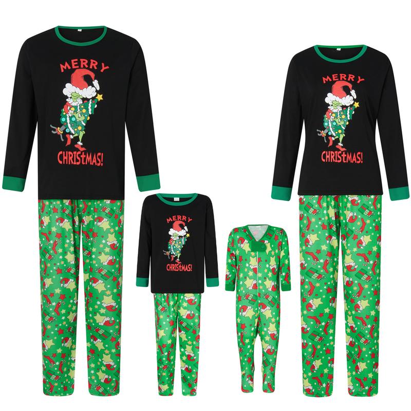 Family Christmas Pjs Matching Sets Christmas Pajamas for Family Christmas Elf Pjs Holiday Xmas Jammies Set