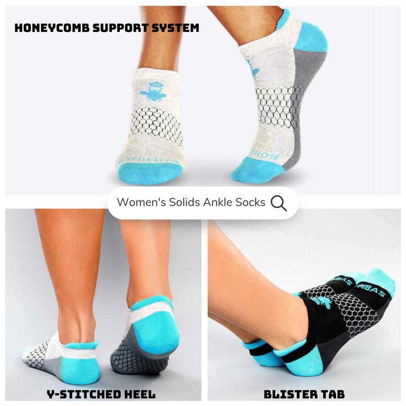 2-3-5 Pack Women's Originals Ankle Socks | No Show Sock | Athletic Cushioned Comfort Running, Honeycomb Arch Support Womenswear Lady Bridal