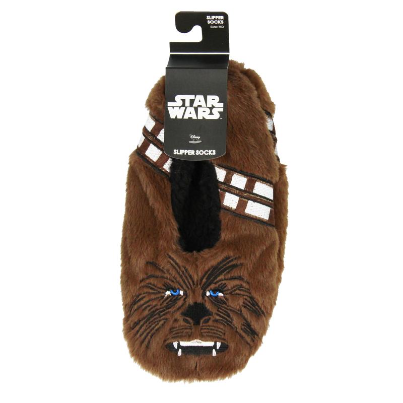 Star Wars Chewbacca Chewie Slippers Character Slipper Socks with No-Slip Sole For Women Men