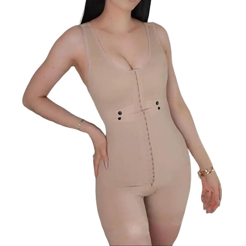 Curvyfaja Women's Chest-Packed Shapewear Bodysuit with Tummy Control and Butt Lift - Fajas, Womenswear open crotch Comfort Hip Basic Minimalist