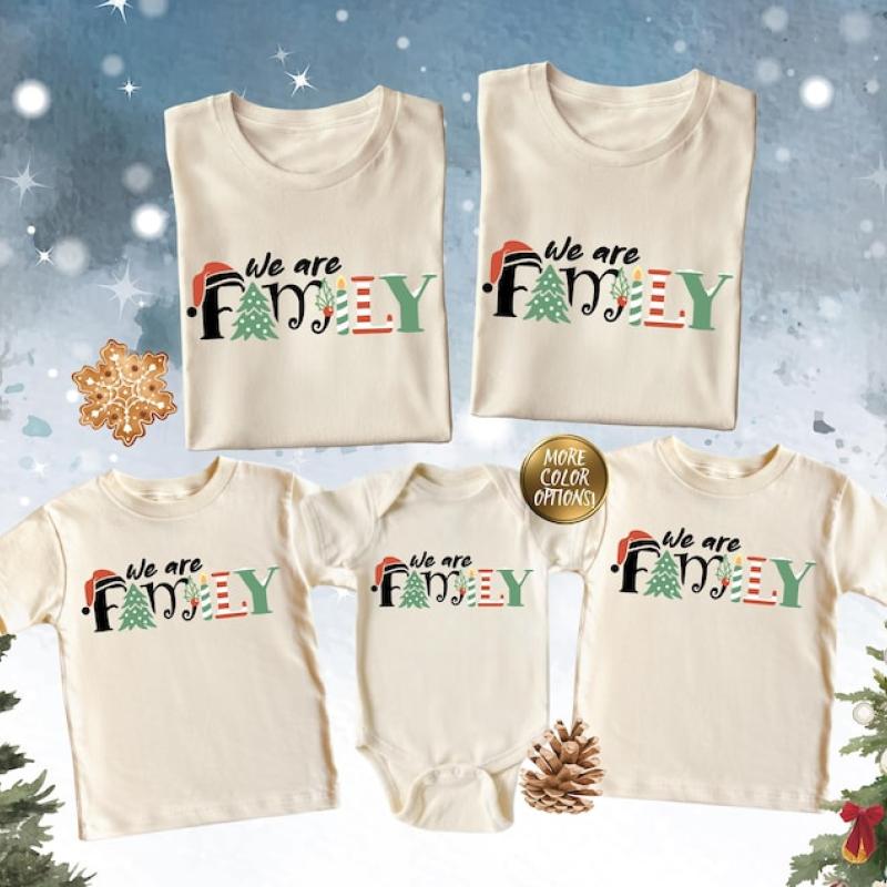 We Are Family Christmas Shirt,Matching Family Christmas Shirts,Matching Xmas Shirt,Christmas Crew Shirt,Christmas Party,Christmas Family Tee