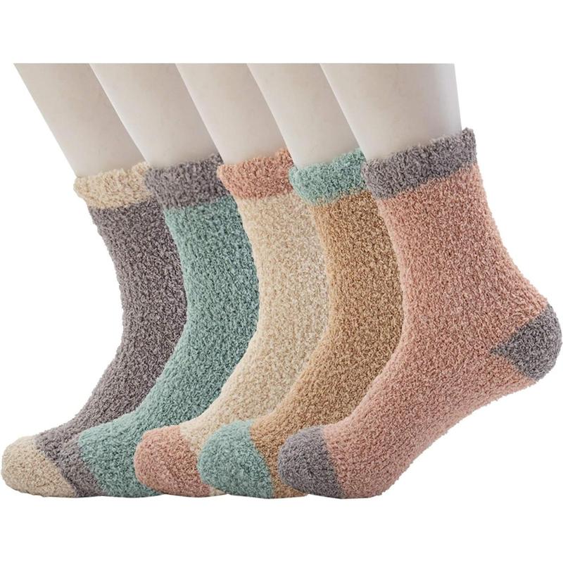 Fuzzy Socks Soft Cozy Fluffy Slipper Winter Warm Plush Socks Christmas Stocking Stuffers Gifts for Women Womenswear Comfort