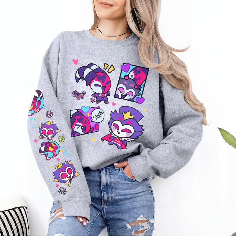 stolas and blitzo helluva boss Sweatshirt, Hazbin Hotel Hoodie, Helluva Boss Shirt