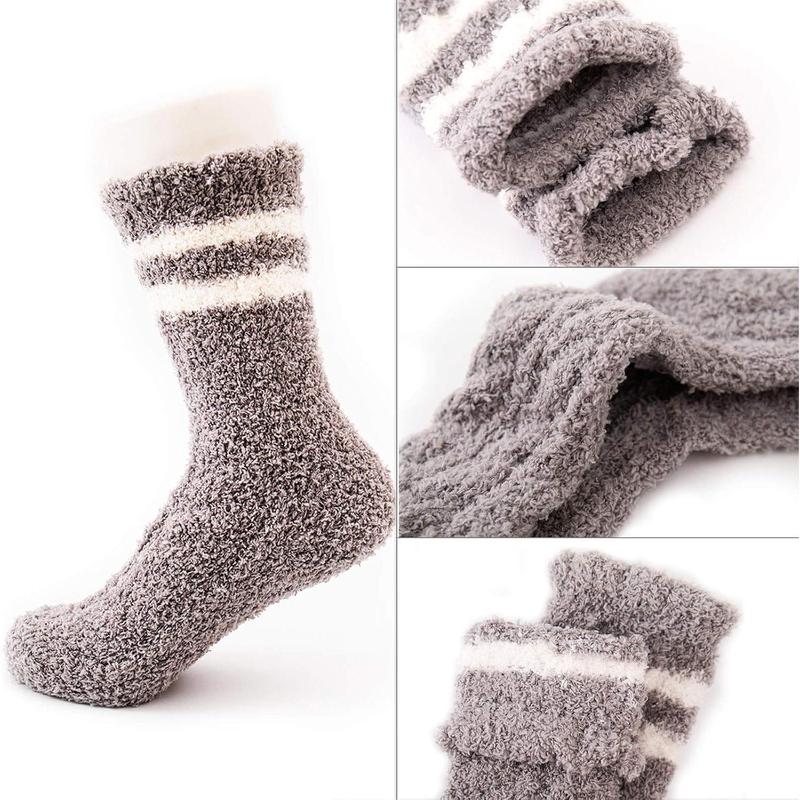 Fuzzy Socks Soft Cozy Fluffy Slipper Winter Warm Plush Socks Christmas Stocking Stuffers Gifts for Women Womenswear Comfort