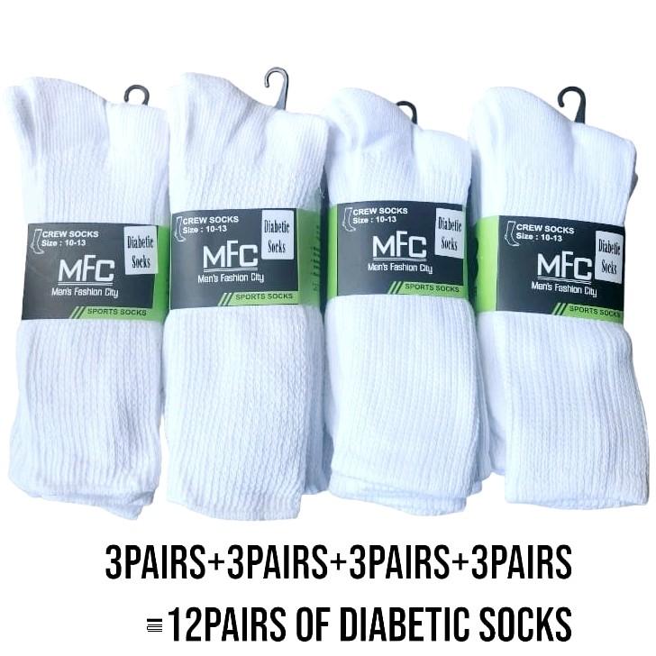 New 12 Pairs Diabetic Socks Size: 10-13